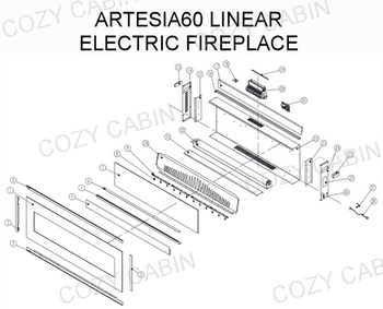 LINEAR ELECTRIC FIREPLACE (ARTESIA60) #ARTESIA60